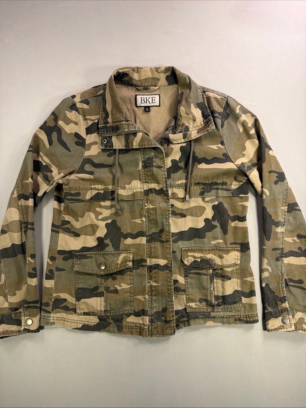 BKE Women's Camouflage Utility Jacket - Olive, Khaki, Black